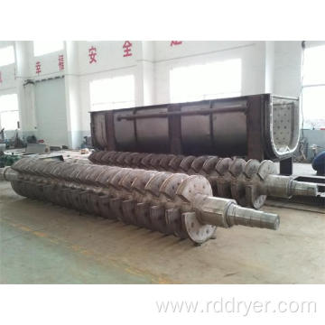 Stainless Steel Horizontal Sewage Sludge Hallow Paddle Drying Equipment